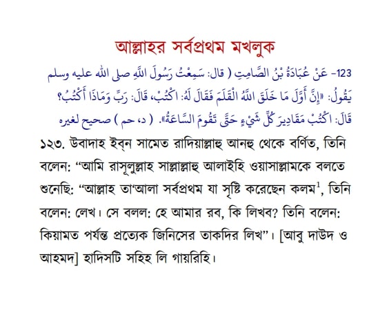 ইসলামের অন্যতম ভিত্তি তাকদীর প্রসঙ্গে 32 তাকদীর 31