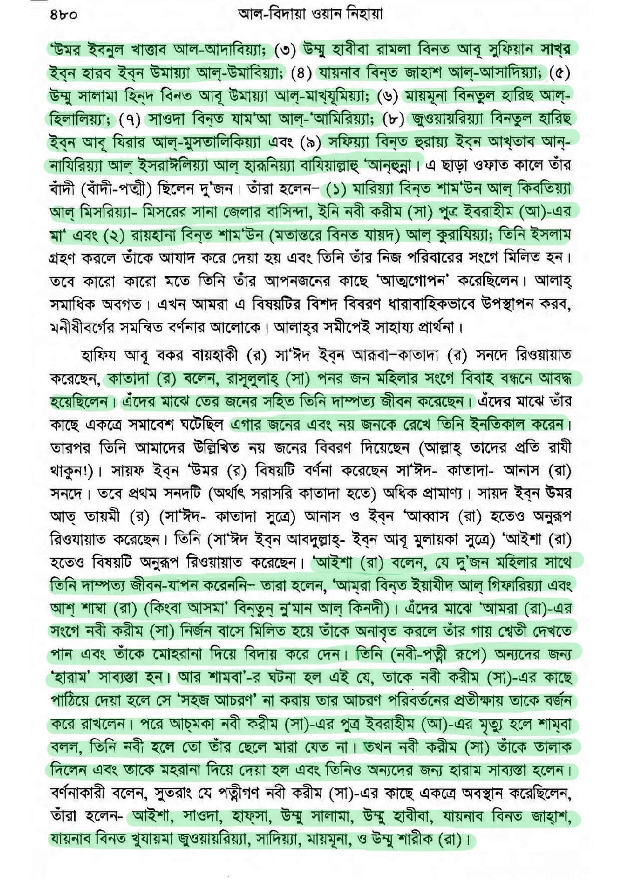 মুহাম্মদের বিবিগণ এবং প্রস্তাব সমূহ - আল্লামা ইবনে কাসীর 3 মুহাম্মদের বিবিগণ ২