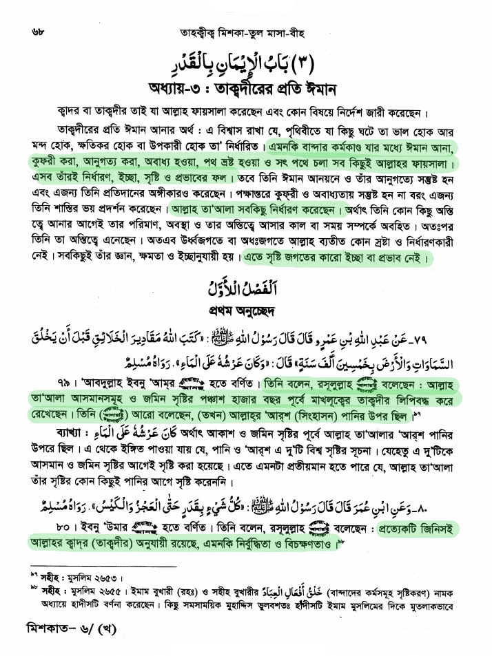 ইসলামের অন্যতম ভিত্তি তাকদীর প্রসঙ্গে 30 তাকদীর 29