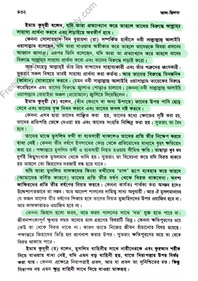 আল-হিদায়া – জিহাদ অধ্যায় 7 জিহাদ 6