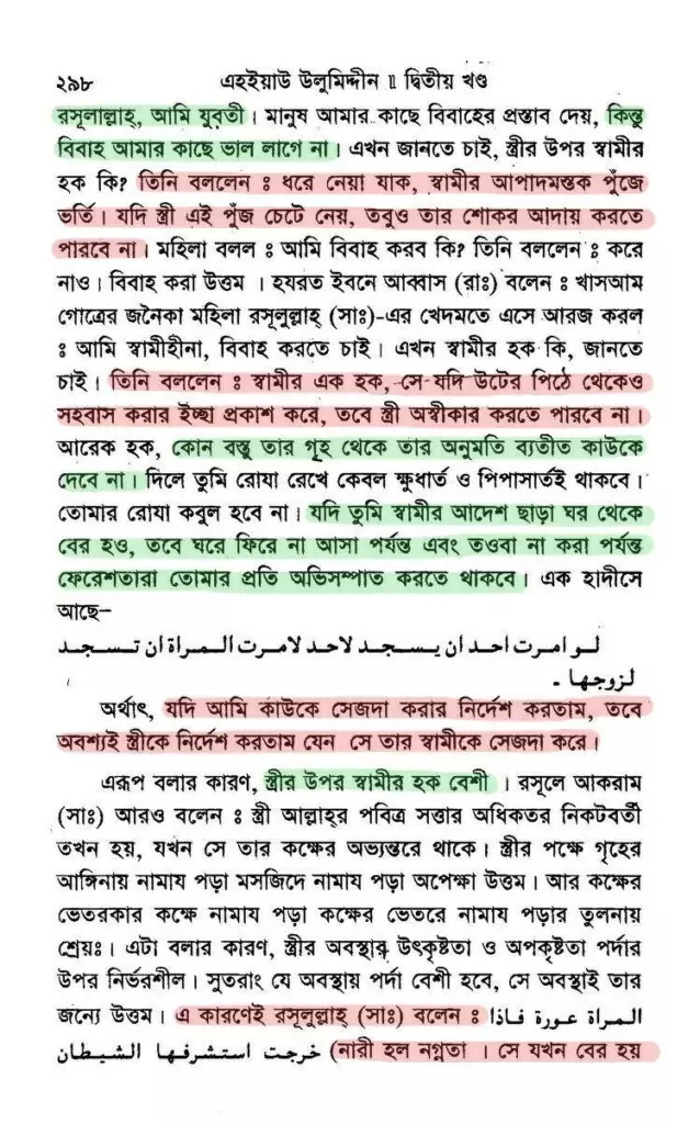 স্ত্রীর ওপর স্বামীর হক | ইমাম আল-গাযযালী 12 আল-গাযযালী 11
