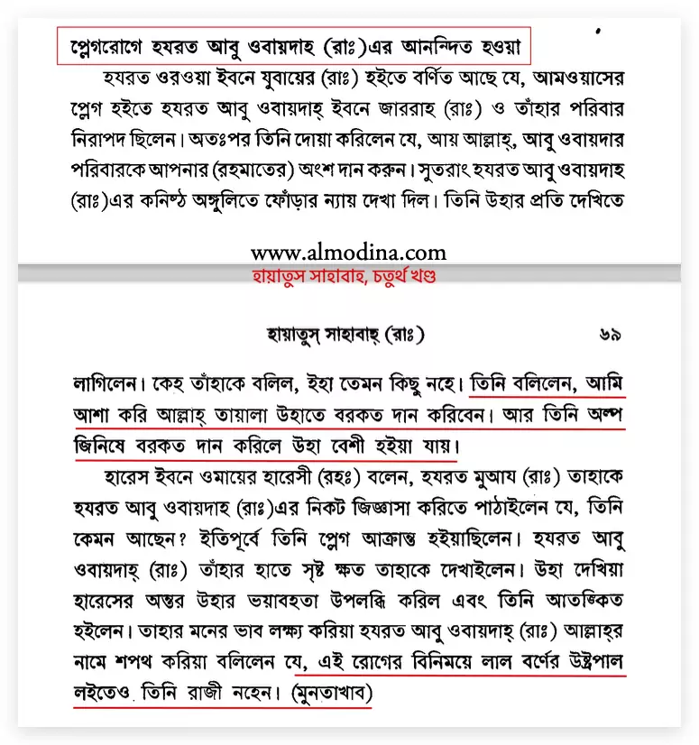 26.প্লেগরোগ হলে আনন্দিত হতো সাহাবীরা রোগ