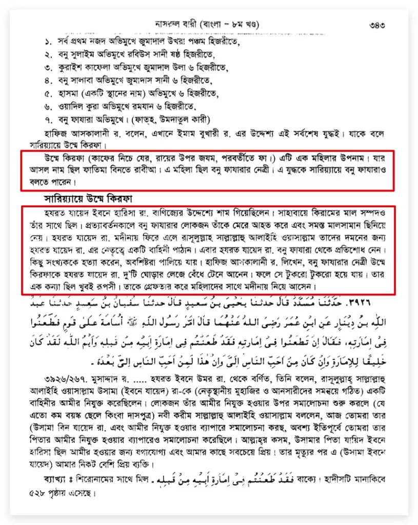 22.যায়েদের উম্মে কিরফা হত্যাকাণ্ড উম্মে