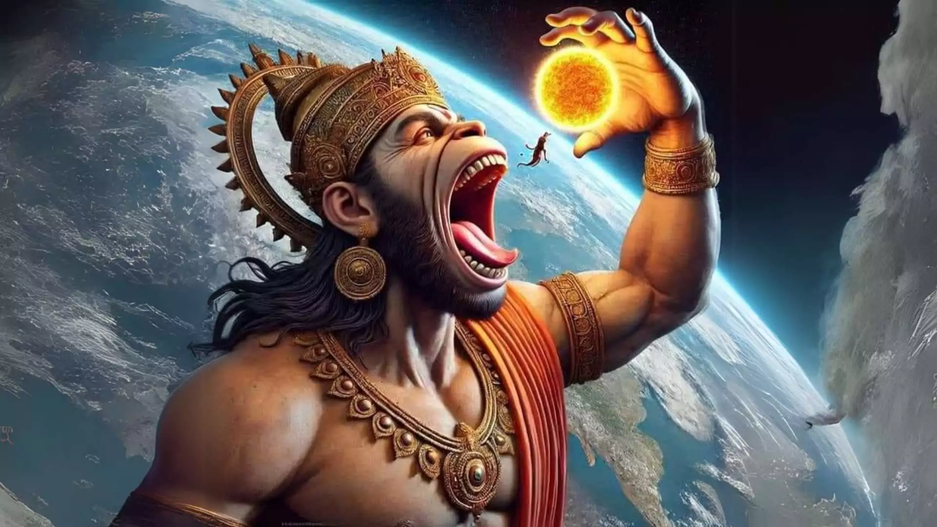 হনুমানের সূর্য খাওয়া 2 হনুমান 1